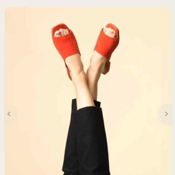 Vagabond Becky Slide Sandals, Coral Suede - Size 36 - Picture 5 of 5